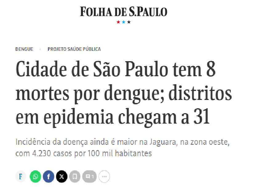 Crédito: Folha de São Paulo